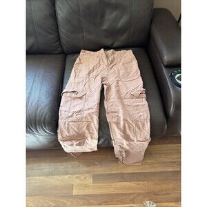 ANA Women’s High Rise Vintage Straight Size 6 Pink Cargo Pants